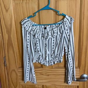 Divided H&M long sleeve half shirt